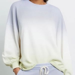Rails Reeves Blue Mint Dip Dye Sweatshirt Size Small